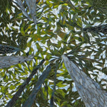 Lorna Ball mosaic art trees