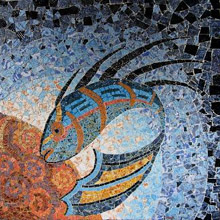 Jana and Majk Slovenian mosaic artwork