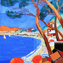 Linda Nadeau beach mosaic art
