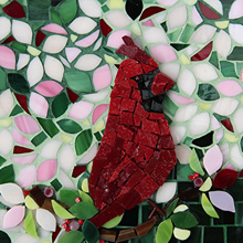 Patty Franklin cardinal mosaic art