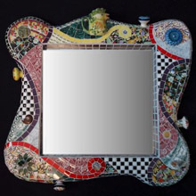 Vicki Lankford mosaic art mirror