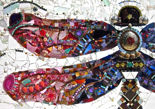 dragonfly mosaic art