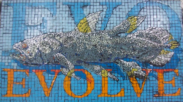 evolve-2 glass mosaic tile art