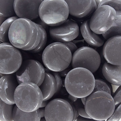 Gray-20C07R Glass Penny Rounds
