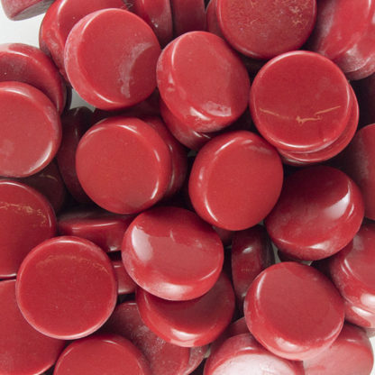 Primary-Red-20C117R Glass Penny Rounds