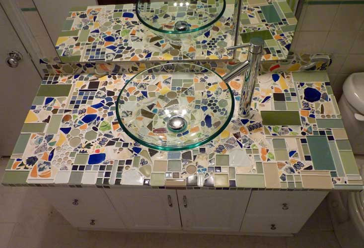 Mosaic Art, Mosaic Tile Countertop