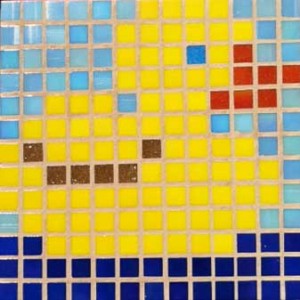 Rubber Ducky mosaic art by Joy Bice.