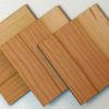 Square mosaic coaster wood grain pattern varies