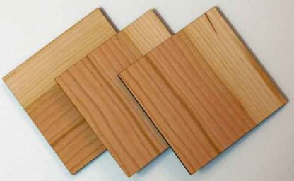 Square mosaic coaster wood grain pattern varies
