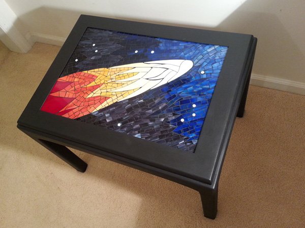 Mosaic Comet Table by Natalija Moss