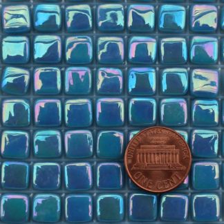 Phthalo-Blue-Tint-3-E064IRI Glass Mosaic Tiles