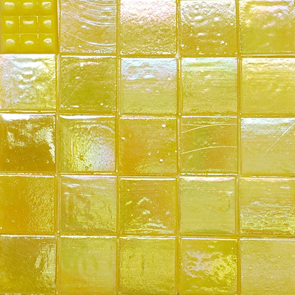 Universal Yellow Cg1933 Universal Yellow Cg1933 Iridescent Glass Mosaic Tiles