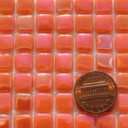 Cad-Orange-E105IRI Glass Mosaic Tiles