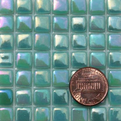 Teal-Tint-3-E013IRI Glass Mosaic Tiles