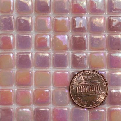 Pink-Tint-1-E017IRI Glass Mosaic Tiles