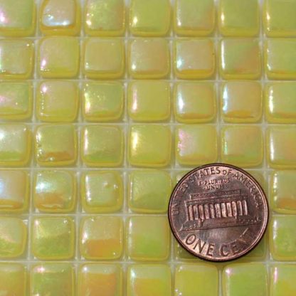 Cad-Yellow-Light-Tint-1-E027IRI Glass Mosaic Tiles