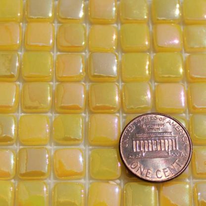 Cad-Yellow-Deep-E030IRI Glass Mosaic Tiles