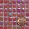 Pink-Deep-E035IRI Glass Mosaic Tiles