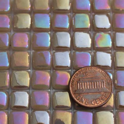 Warm-Gray-E046IRI Glass Mosaic Tiles
