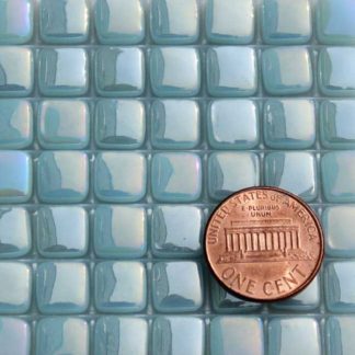 Phthalo-Blue-Tint-6-E060IRI Glass Mosaic Tiles