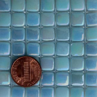 Phthalo-Blue-Tint-5-E061IRI Glass Mosaic Tiles