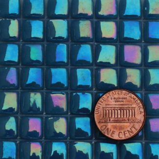 Phthalo-Blue-Tint-2-E065IRI Glass Mosaic Tiles
