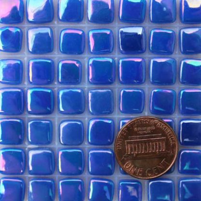 Primary-Blue-E069IRI Glass Mosaic Tiles