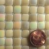 Cream-E090IRI Glass Mosaic Tiles