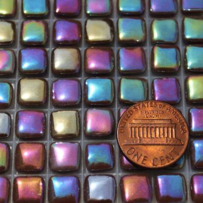 Chocolate-Brown-E099IRI Glass Mosaic Tiles