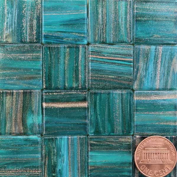 Blue Emerald P60 Blue Emerald P60 Metallic Gl Mosaic Tiles