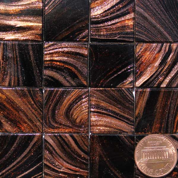 Aventurine Metallic Gl Mosaic Tiles 3 4 Inch Henna Black P36 Metallic Gl Mosaic Tiles