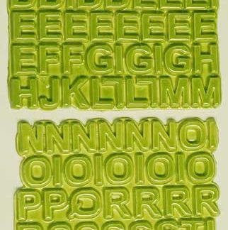Green Apple L-58A-47 ceramic letter tiles