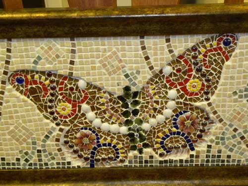 completed butterfly mosaic