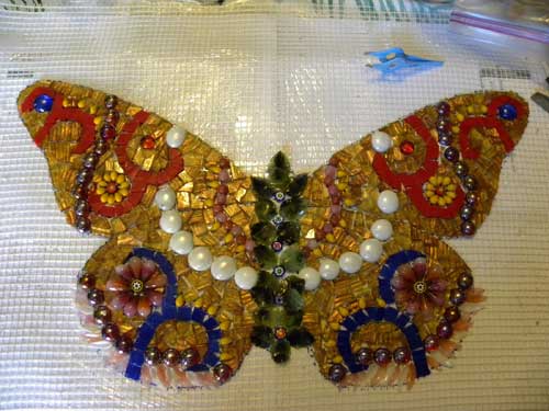Mosaic Butterfly by Caroline Lahman