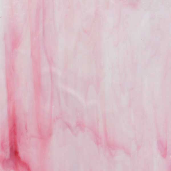 Opal Pink Streaky 166S stained glass sheet 6inch Mosaic Art Supply