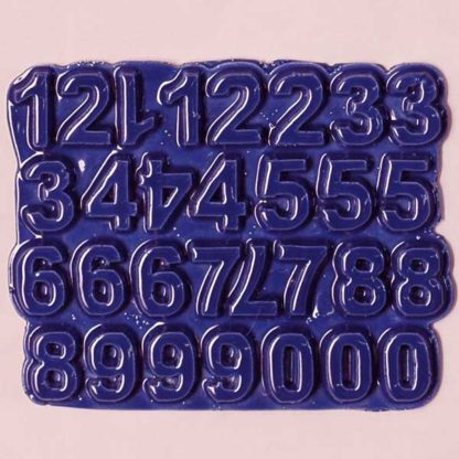Royal Blue N-58A-35 ceramic number tiles