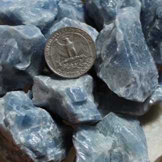 Blue Calcite rough unpolished minerals healing