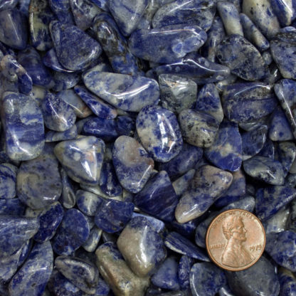 Blue Granite polished gemstones