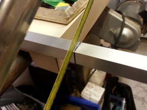 cutting angle aluminum with a hacksaw