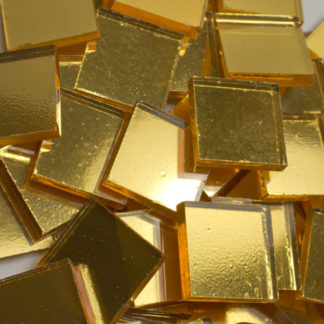 Imitation Gold Mosaic Glass 20mm Smooth