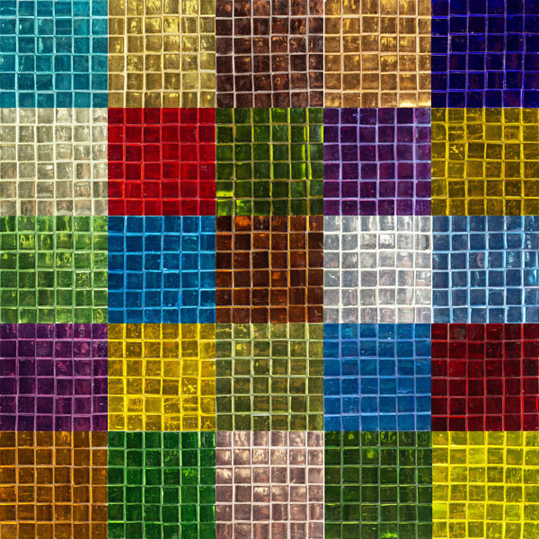 Colored Glass Mirror Tile 15mm, Colored Mirror Glass Mosaic