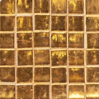 Colored Mirror Tile Brass