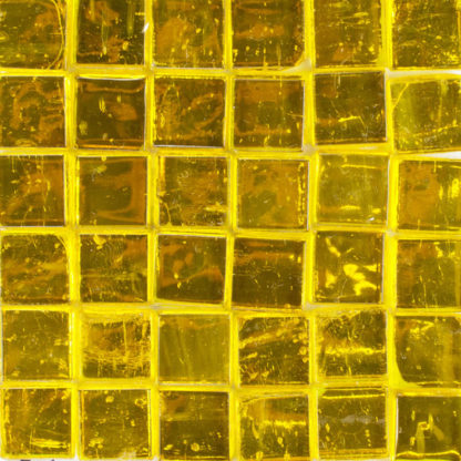 Colored Mirror Tile Yellow Medium