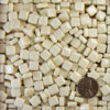 Ivory 8mm Glass Mosaic Tile