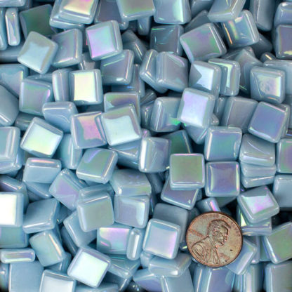 glass mosaic tile cyan blue-tint3 IRID12b077