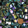 glass mosaic tile forest green IRID12b096