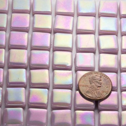 glass tile mosaic lavender pink tint 2 IRID12b055