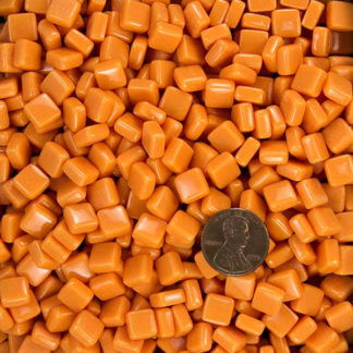 Yellow Orange 8mm Glass Mosaic Tile