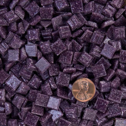 Deep Purple 3/8" (10mm) Vitreous Glass Mosaic Tile Morjo