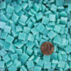 Teal Tint-2 3/8" (10mm) Vitreous Glass Mosaic Tile Morjo